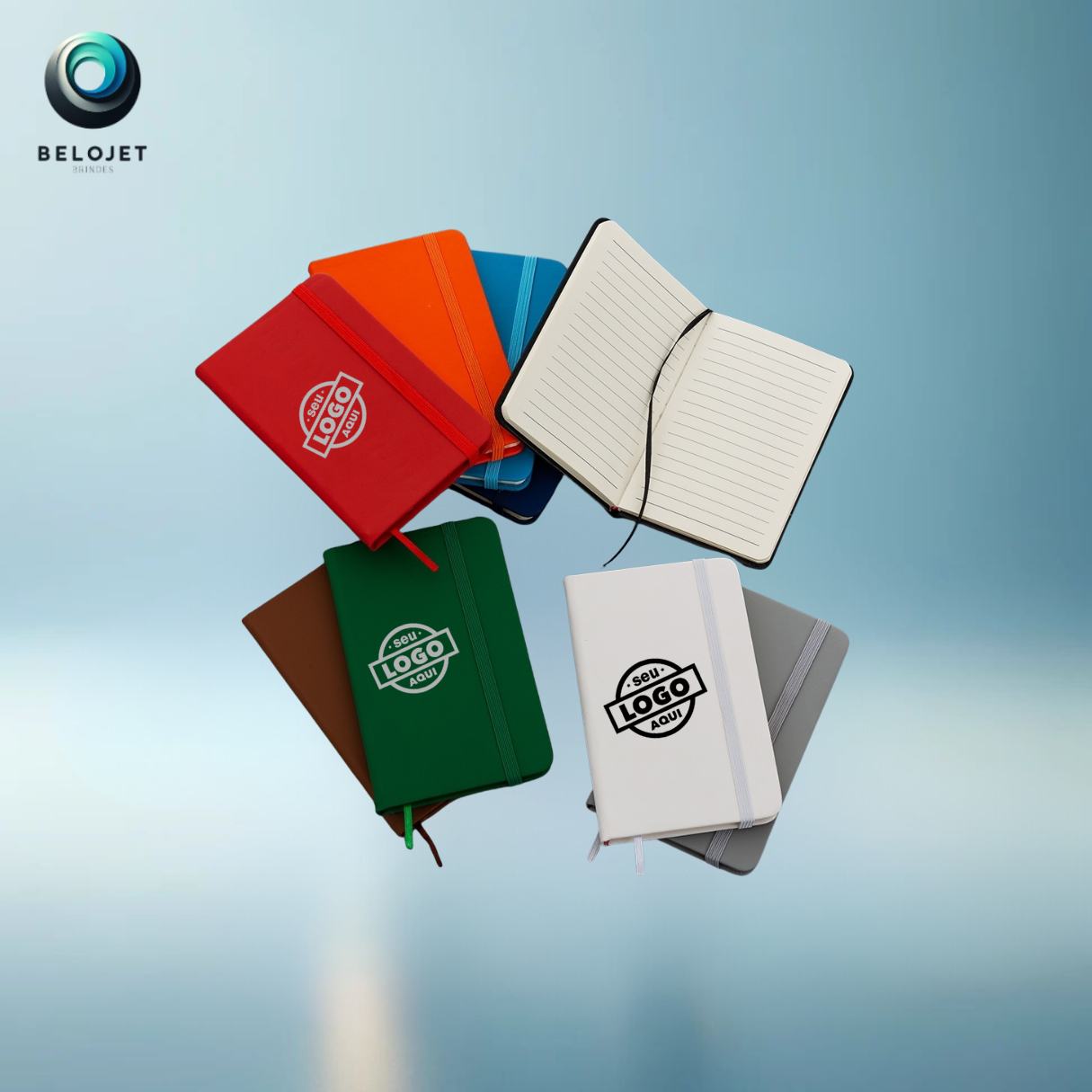 100un Caderneta Personalizada