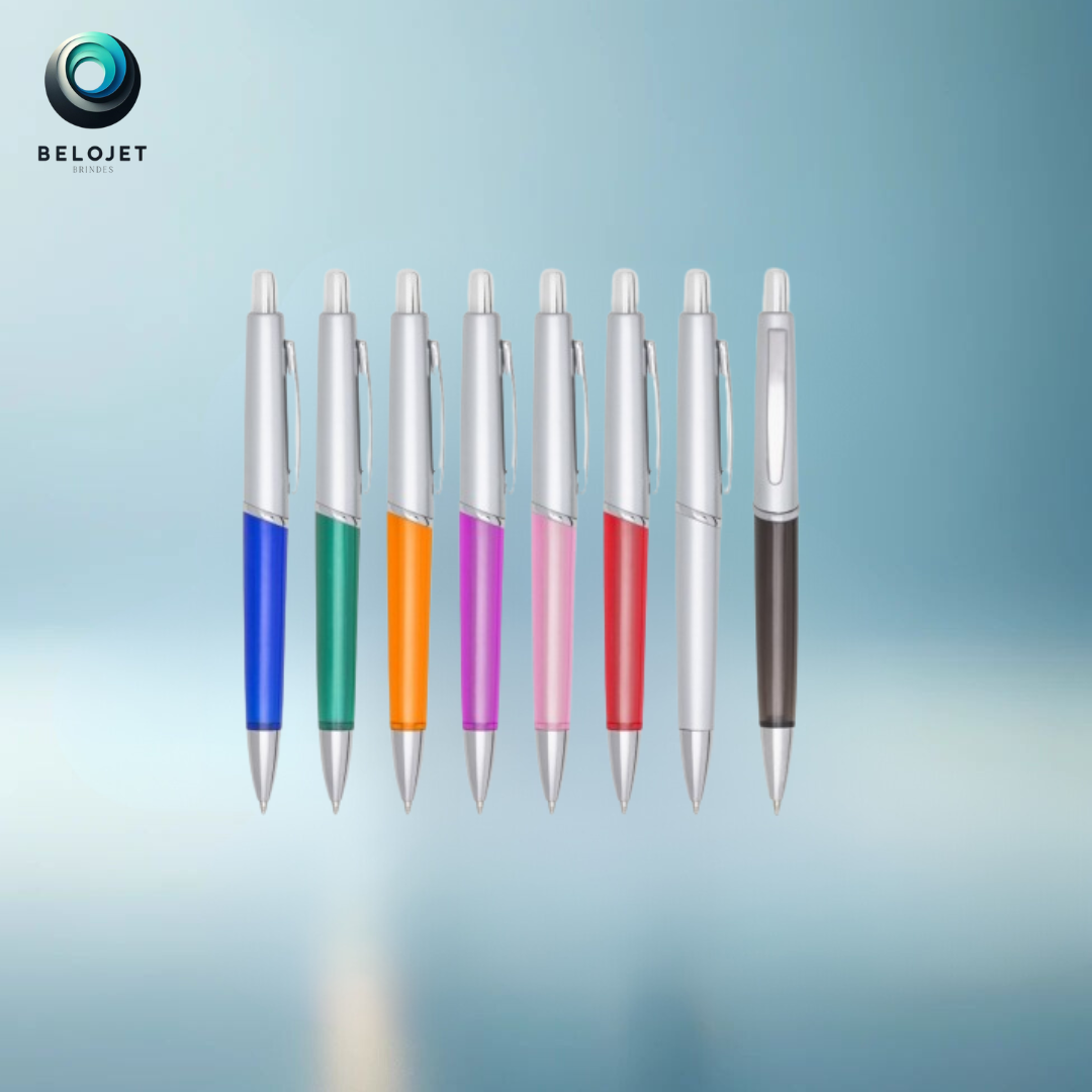 100un Caneta Plástica Veneza