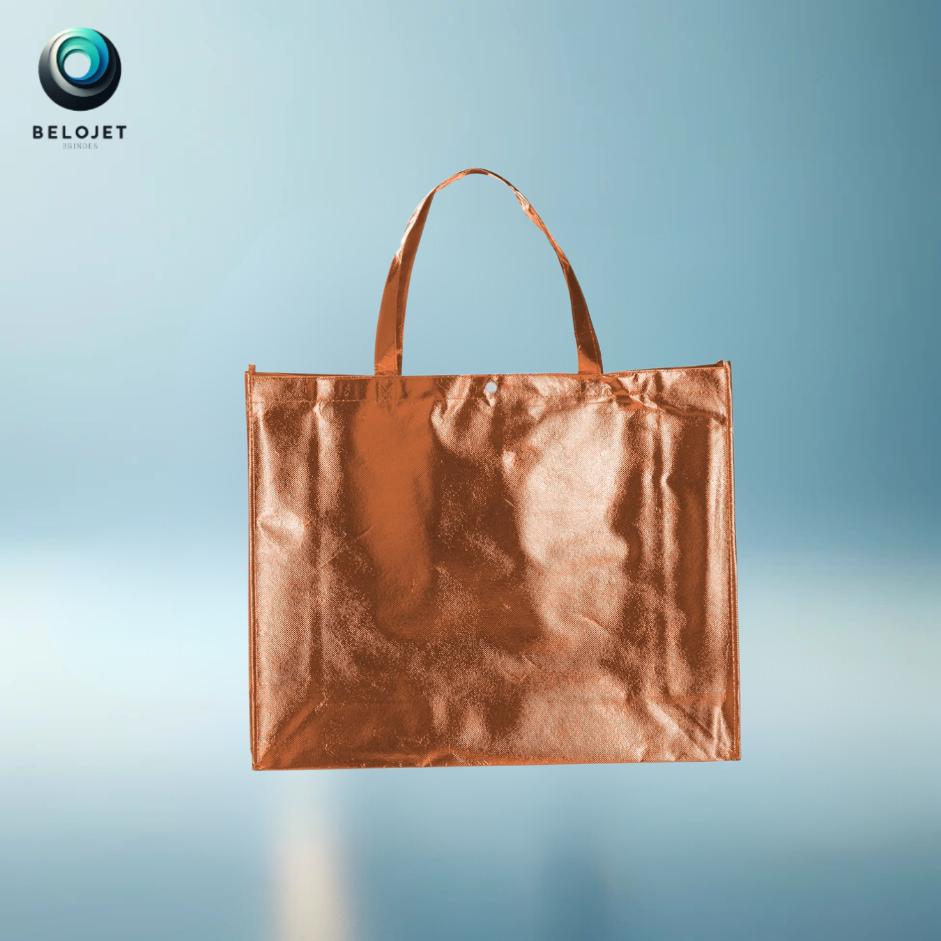 100un Sacola TNT Metalizada Personalizada - Imagem 9