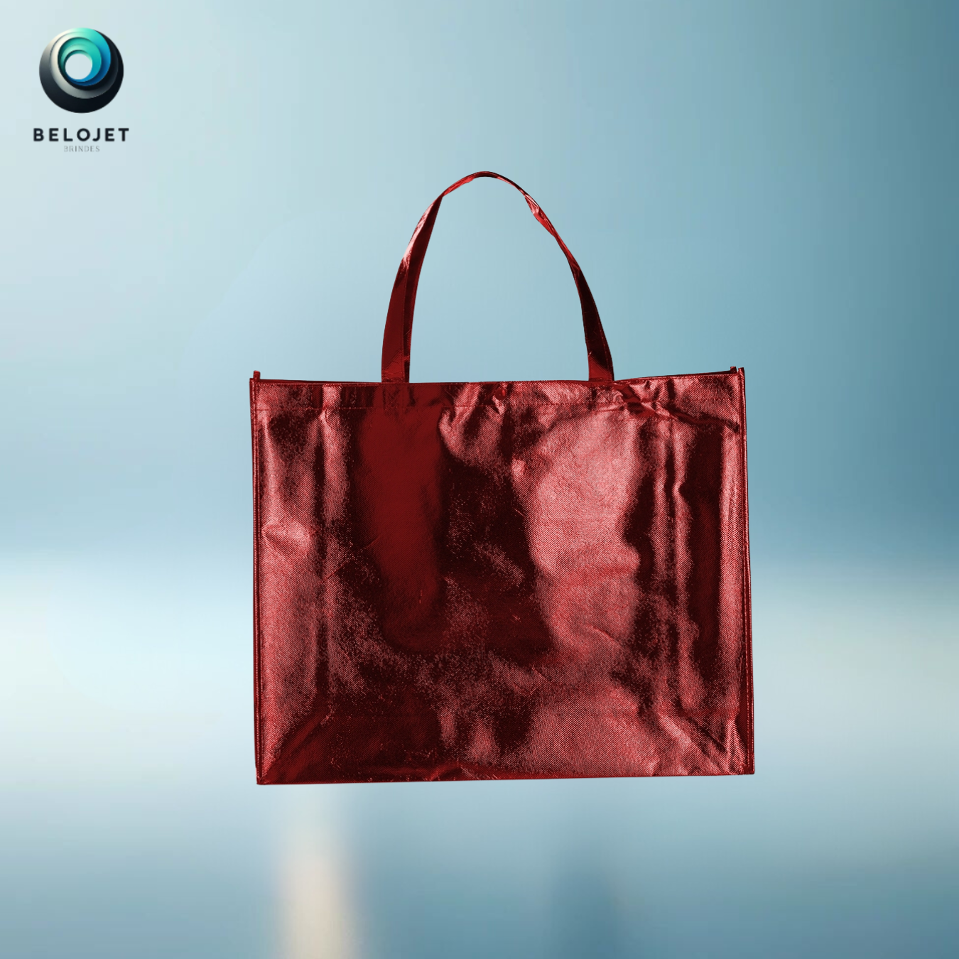 100un Sacola TNT Metalizada Personalizada - Imagem 6