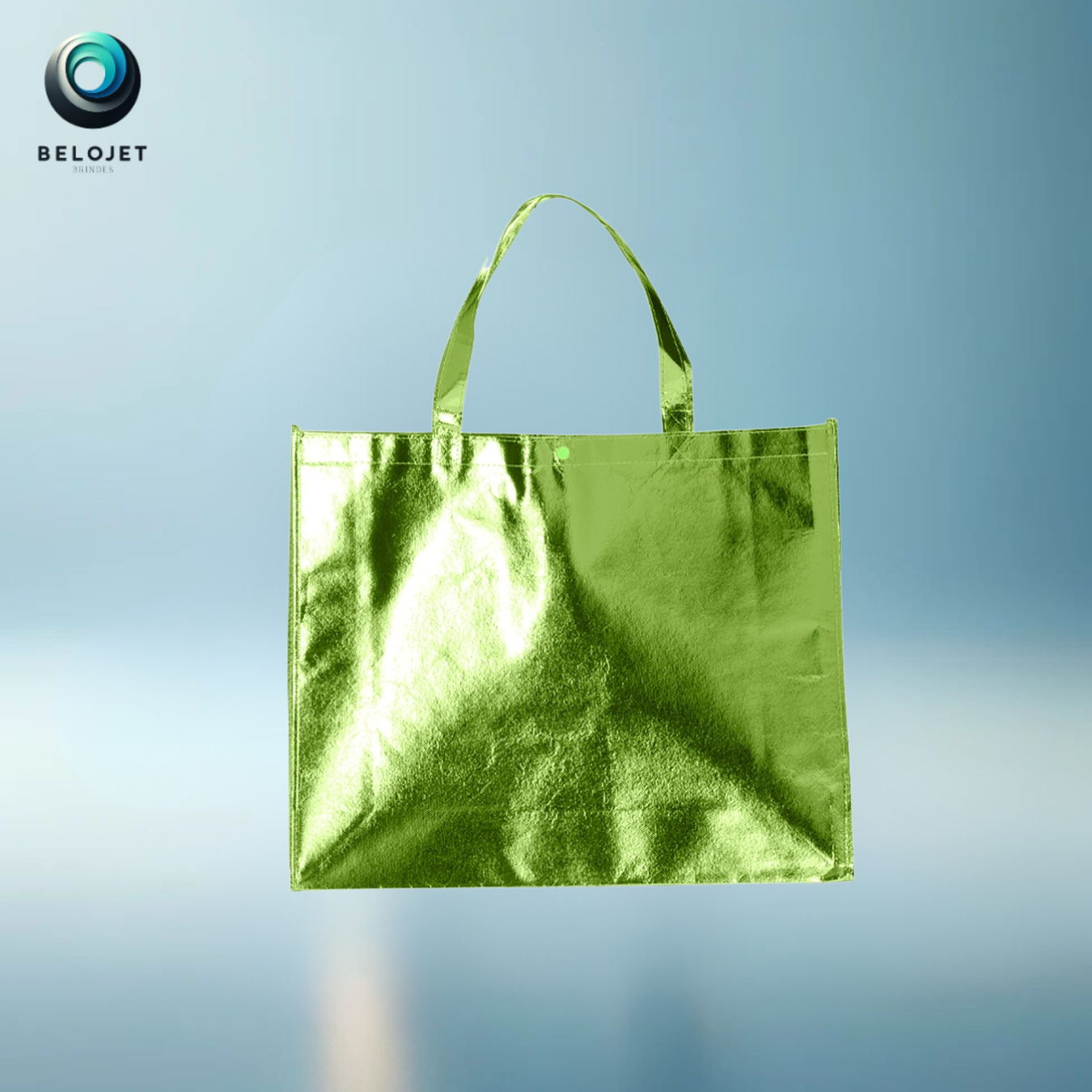 100un Sacola TNT Metalizada Personalizada - Imagem 4